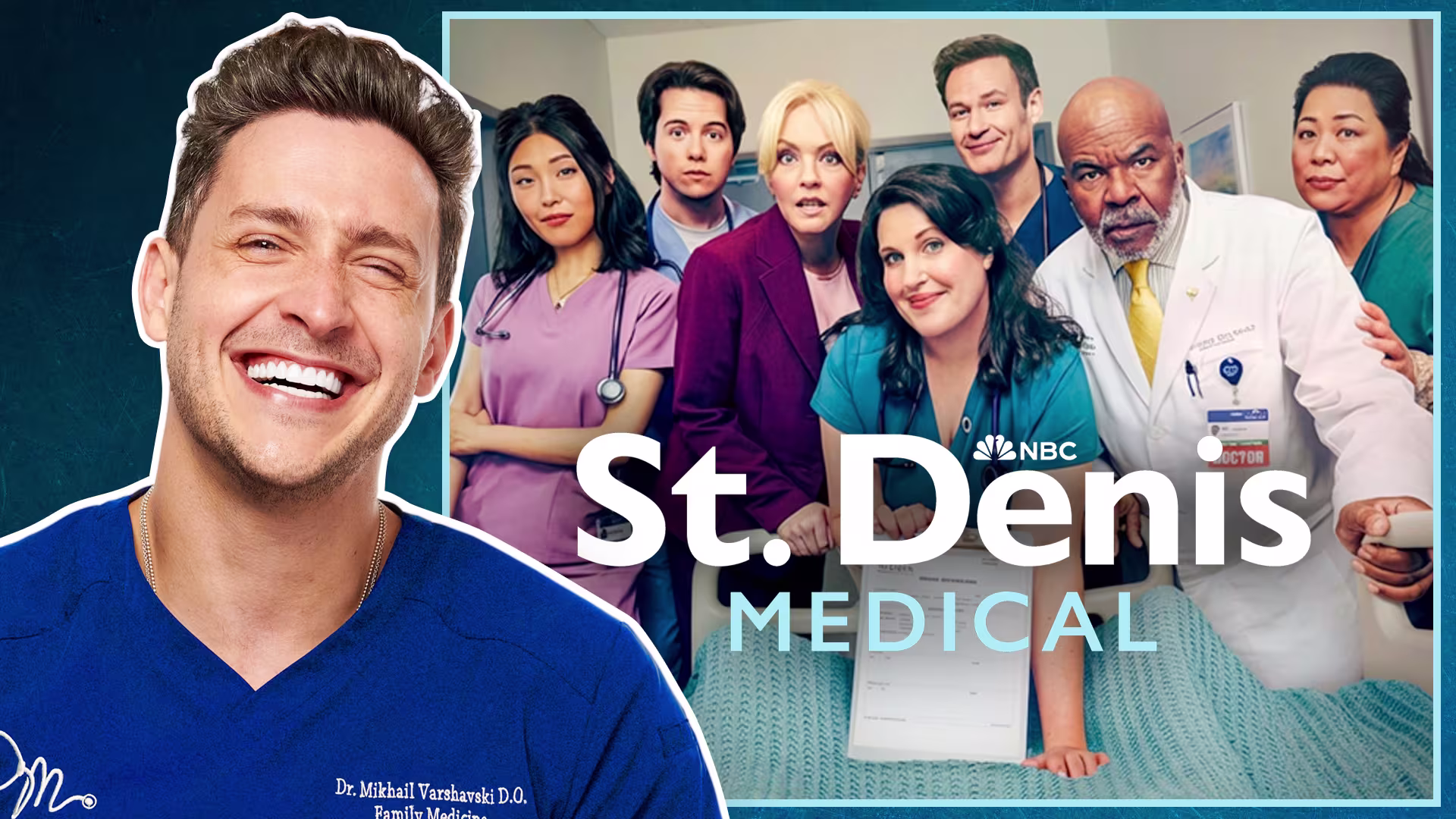 Smiling doctor reacts to St. Denis Medical